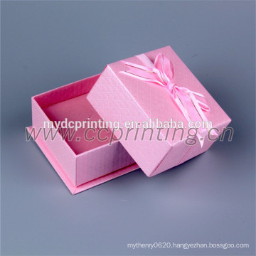 Colorful Cheap Price Small Jewelry Box With Silk Ribbon